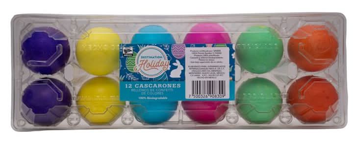 Pascua cascarones de colores (300 g)