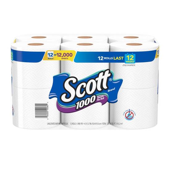 Scotch Toilet Paper 1000 Sheets (12 ct)