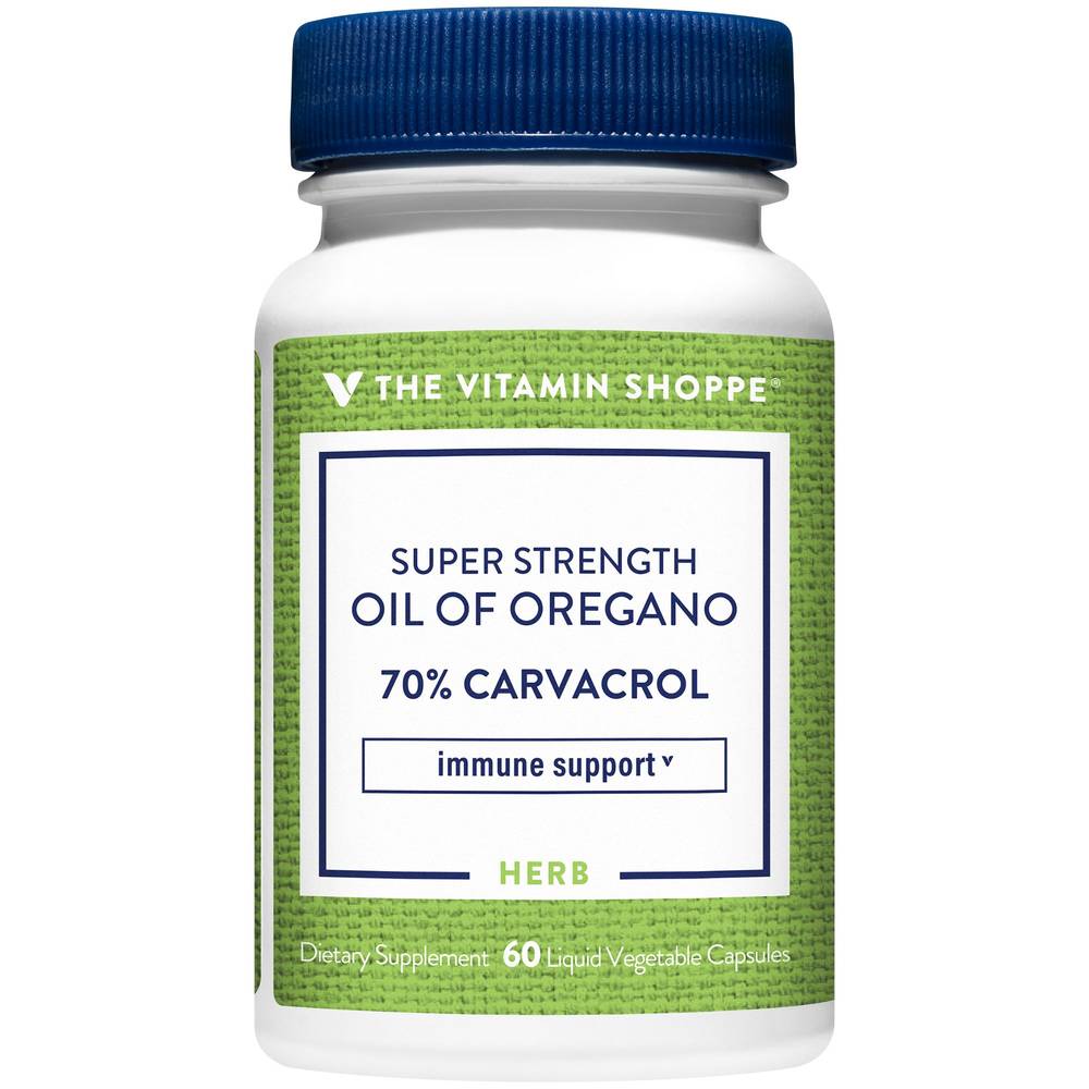 The Vitamin Shoppe Super Strength Oil Of Oregano Capsules (60 ct)