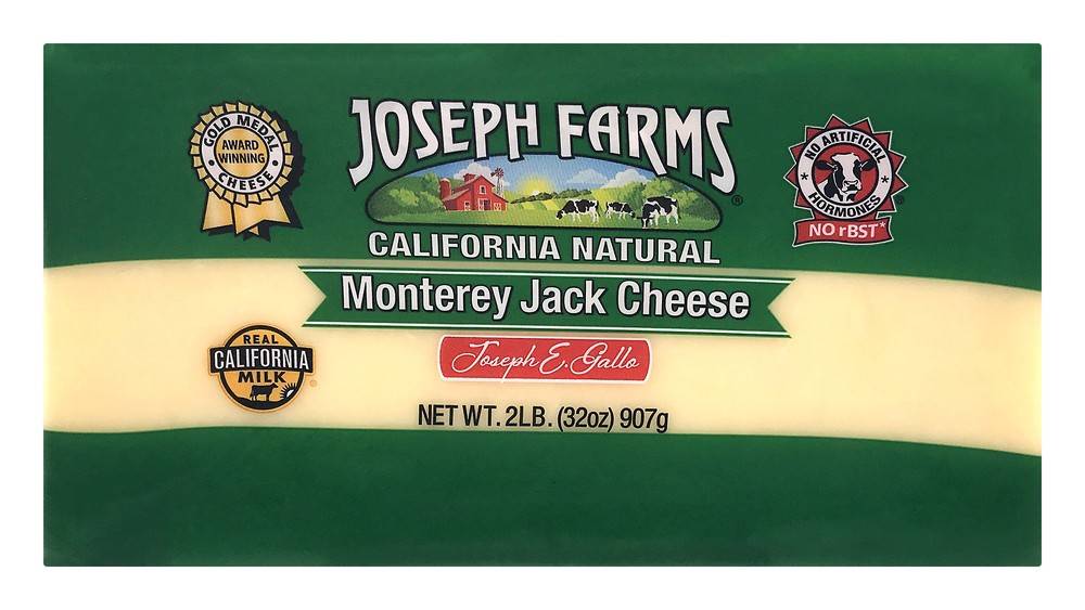 Joseph Farms California Natural Monterey Jack Cheese (2 lbs)