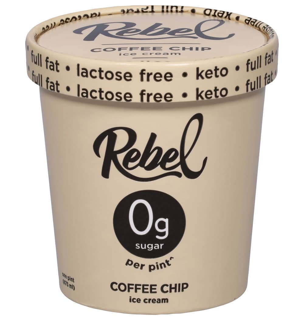 Rebel Ice Cream, Coffee Chip (1 pint)