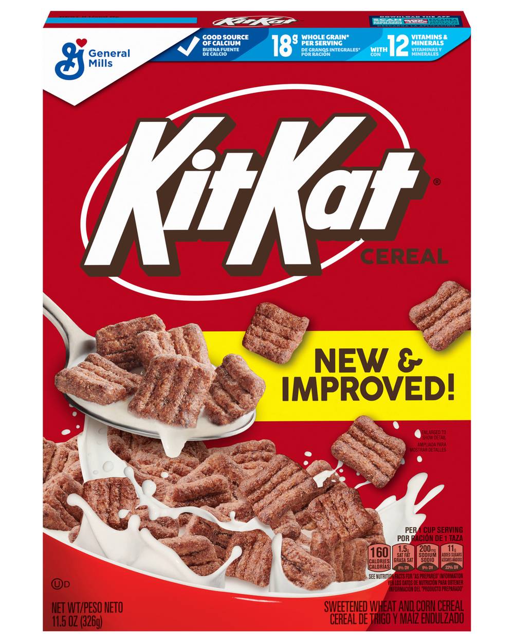 KitKat Breakfast Cereal Made With Whole Grain, Chocolate Cereal (11.5 oz)