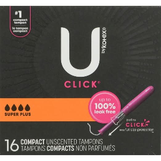 U by Kotex Super Prem Clk Tampon Supr Plus