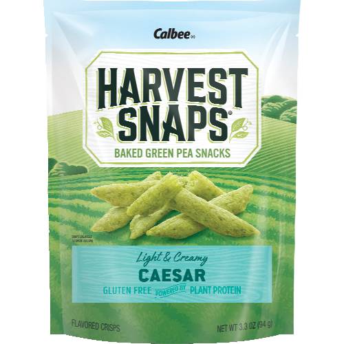Calbee Harvest Snaps Green Pea Snack Crisps Caesar