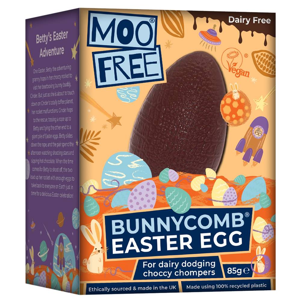 Moo Free Bunnycomb Egg 85g