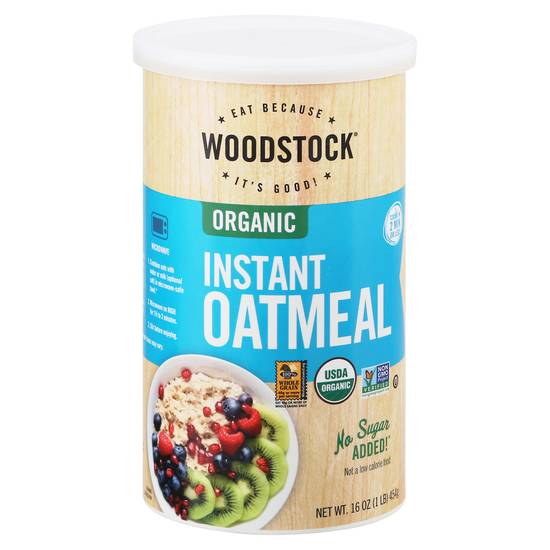 Woodstock No Sugar Added Organic Instant Oatmeal