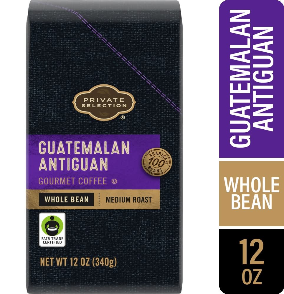 Private Selection Medium Roast Whole Bean Coffee, Guatemalan Antiguan (12 oz)