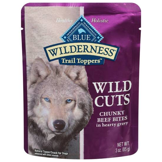 Blue Buffalo Blue Wilderness Chunky Beef Bites in Hearty Gravy Snacks For Dogs