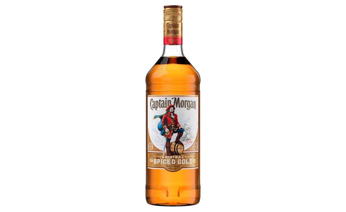 Captain Morgan Spiced Gold Rum Based Spirit Drink 35% Vol 1 Litre Bottle (407294)