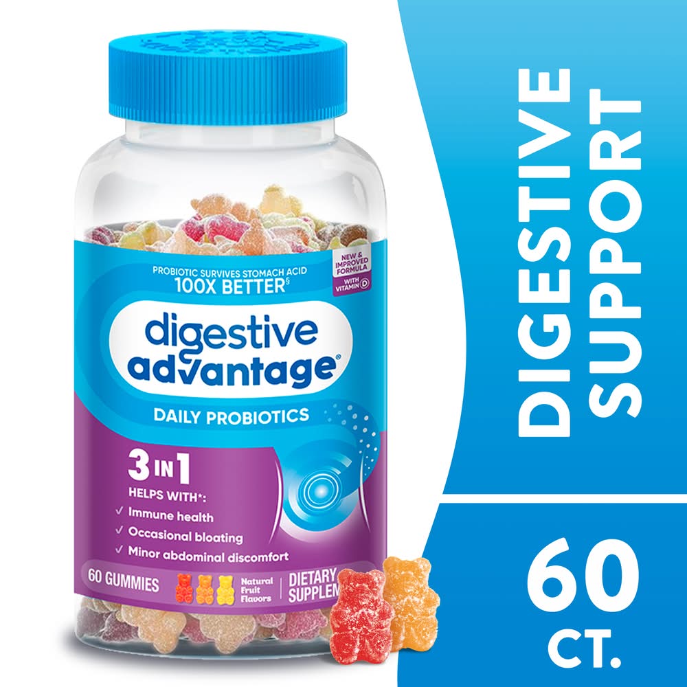 Digestive Advantage Daily Probiotics Digestive & Immune Support (8 oz, 60 ct)