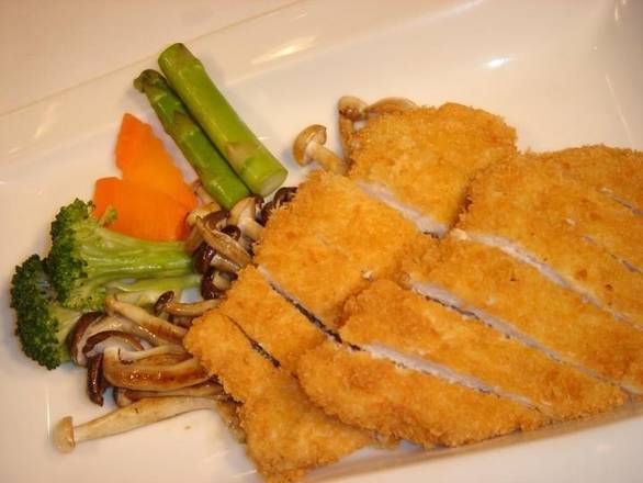 Chicken Katsu with Rice 汤,饭 (Not Gluten Free)