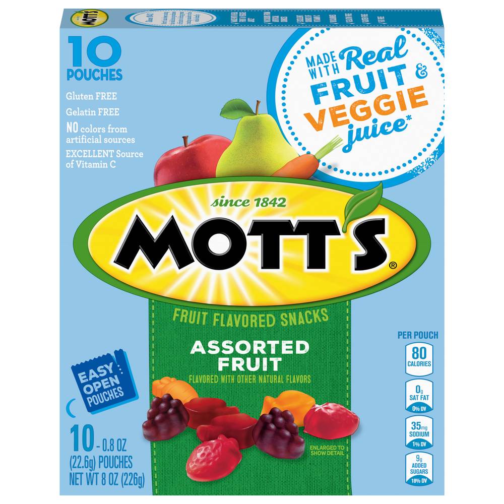 Mott's Fruit Snacks, Assorted (8 oz)