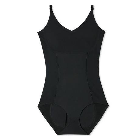 George Women''s V-Neckline Bonded Bodysuit (Color: Black, Size: Xl)