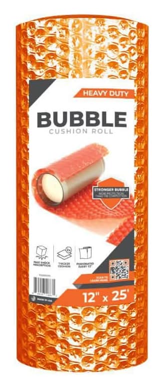 Pratt Retail Specialties 12 In. X 25 Ft. Orange Heavy Duty Bubble Cushion