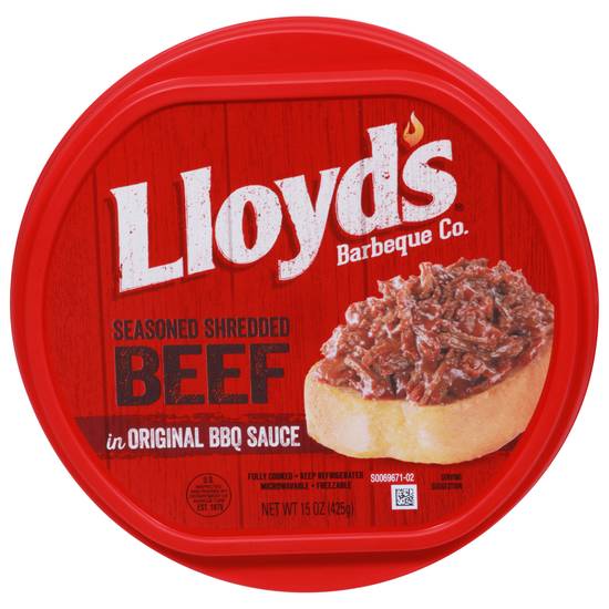Lloyd's Seasoned Shredded Beef in Original Bbq Sauce