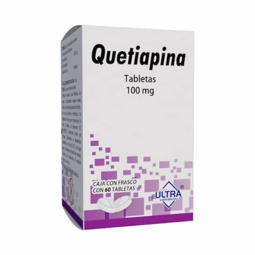 ULTRA Laboratorios · Quetiapina tabletas 100 mg (20 g)