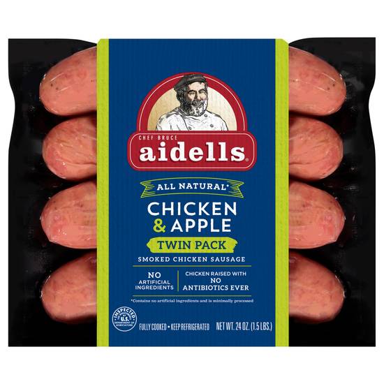 Aidells Chicken and Apple Smoked Sausage Twin pack