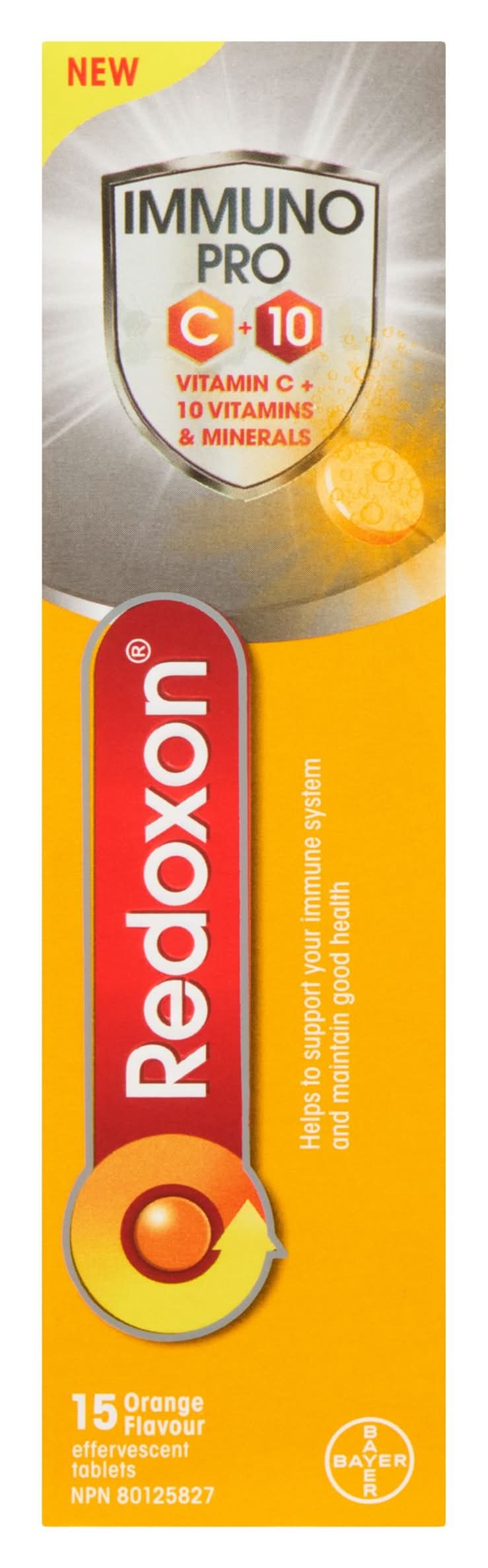 Redoxon Immuno Pro Effervescent Tablets, Orange (15 ct)