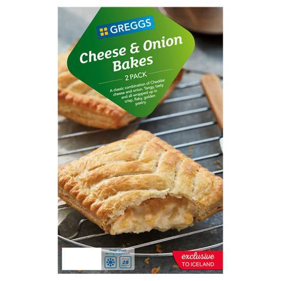 Greggs Cheese & Onion Bakes 2 Pack