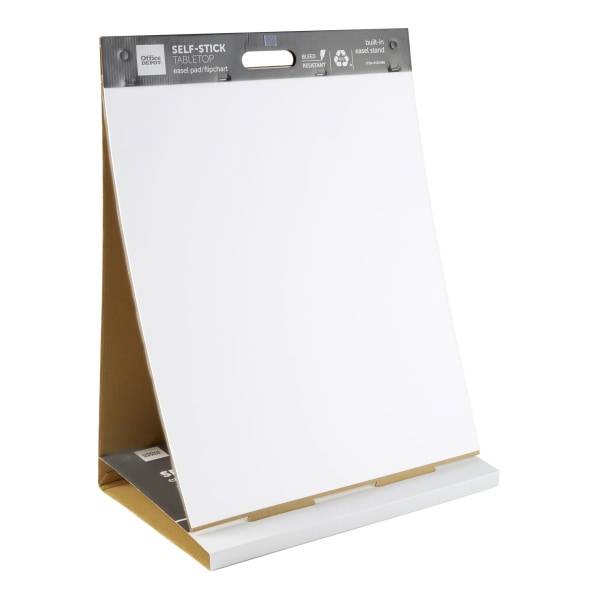 Office Depot Self Stick Tabletop Easel Pad 20 Sheets White