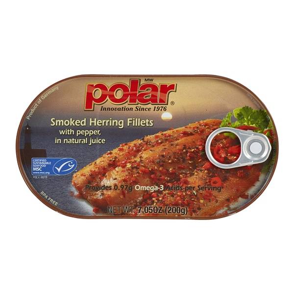 Polar Herring Fillet: Smoked and Peppered (7.1 oz)