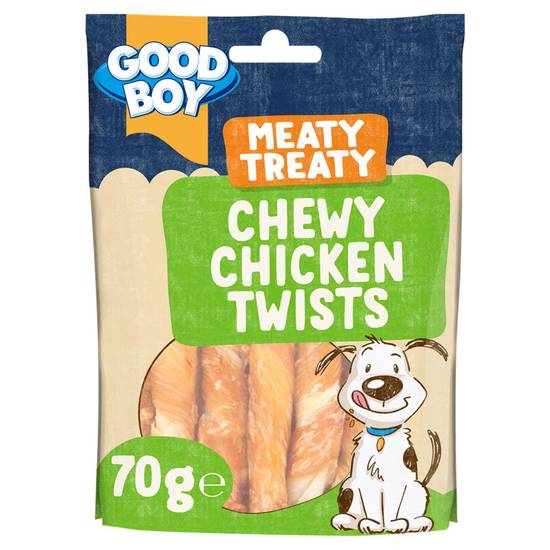 Good Boy Meaty Treaty Chicken Twist Dog Treats 70g