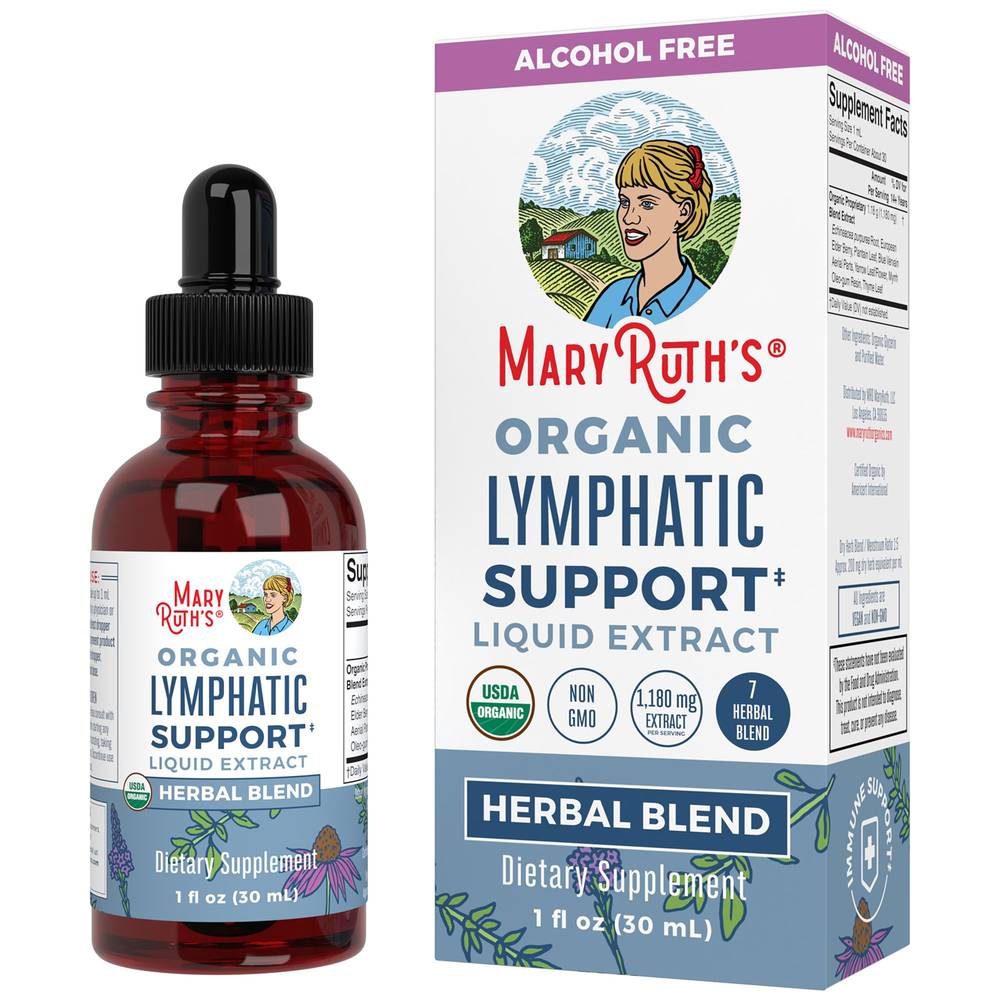 Organic Lymphatic Support Liquid Extract - Alcohol Free (1 Fl. Oz.)