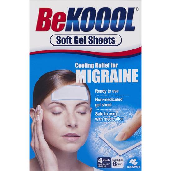 Be Koool Gel Sheets For Adults Migraine