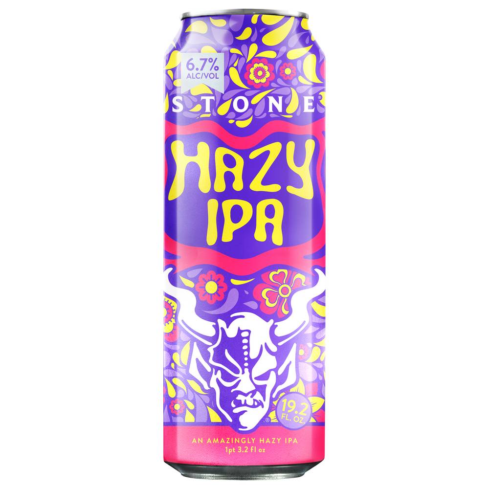 Stone Hazy Ipa Beer (19.2 fl oz)