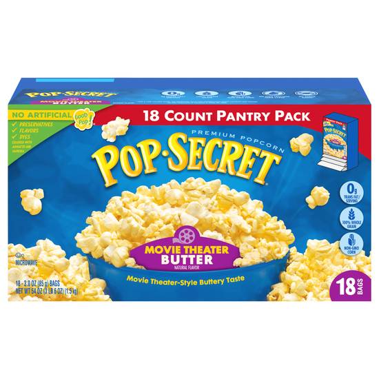 Pop Secret Movie Theater Butter Microwave Popcorn (18 ct)
