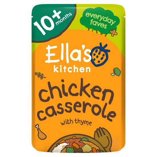 Ella's Kitchen Organic Chicken and Rice Casserole Baby Pouch 10+ Months 190g