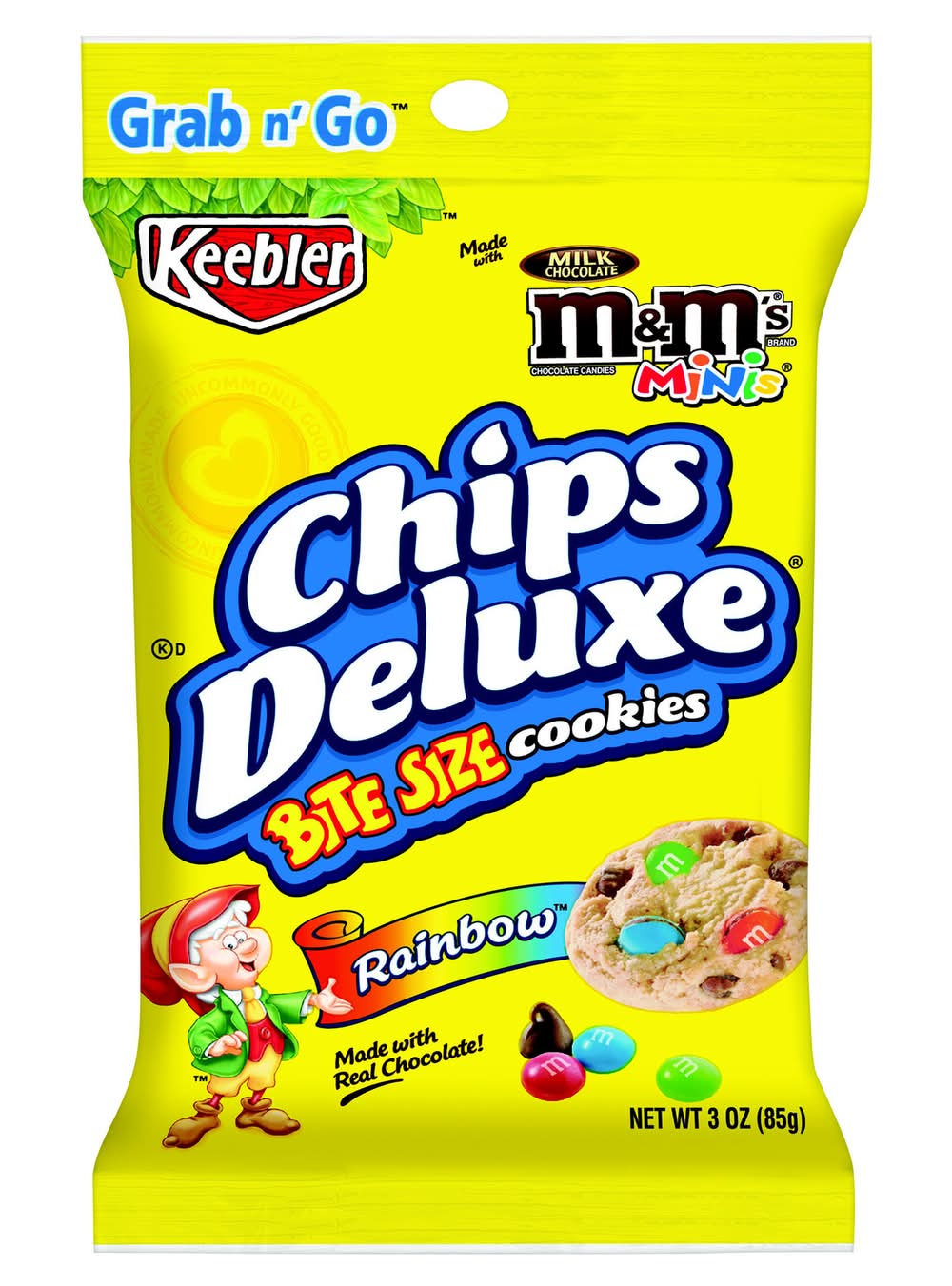 Keebler Chocolate Chip And M&M Cookies 3 Oz Bagged