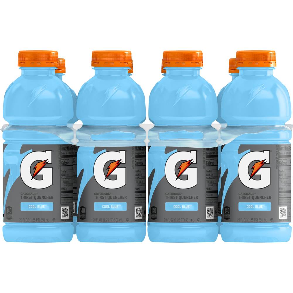 Gatorade Thirst Quencher Sports Drink (8 ct, 20 fl oz) (cool blue)
