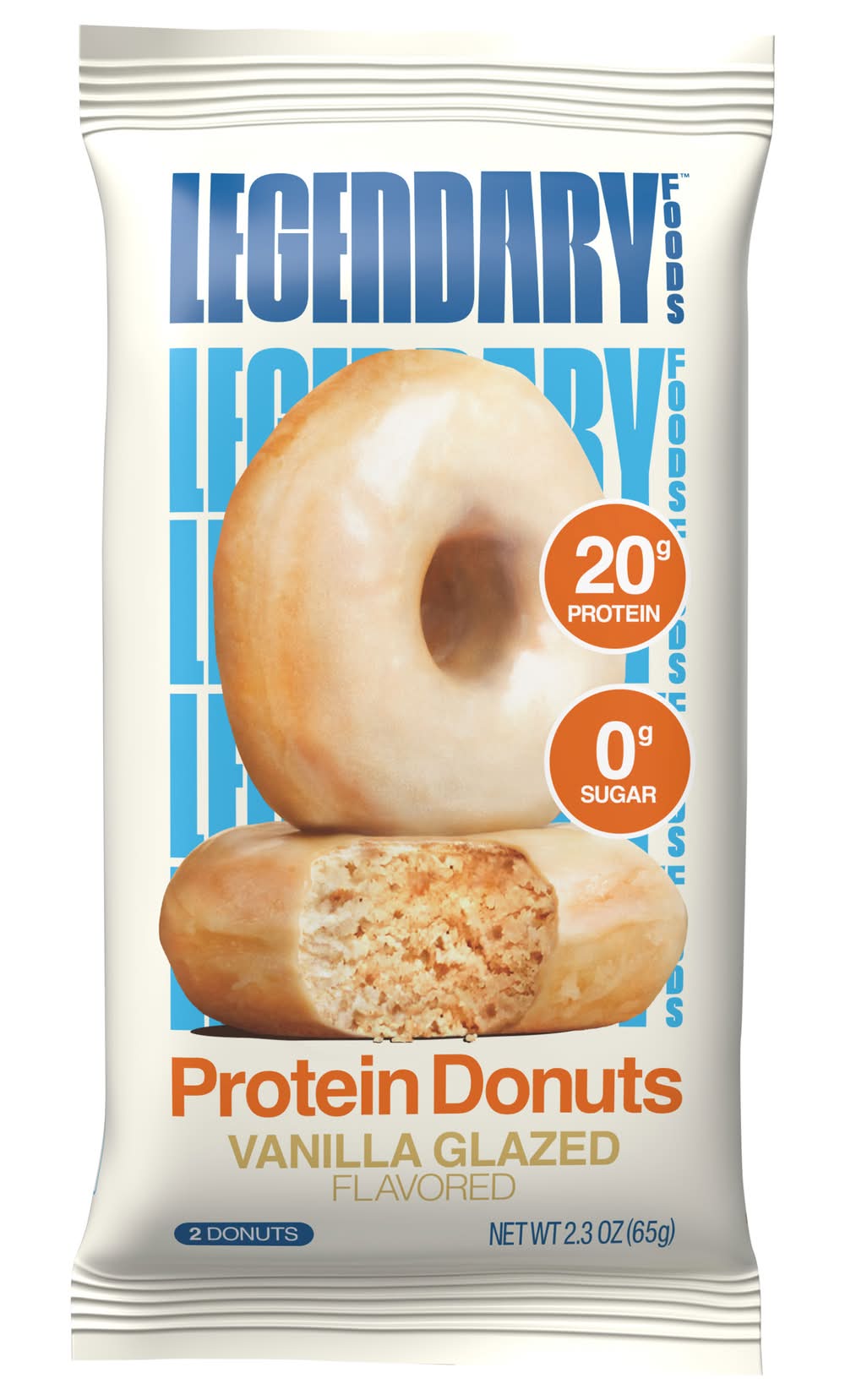 Legendary Foods Protein Donuts, Vanilla Glazed (12 x 2.3 oz)
