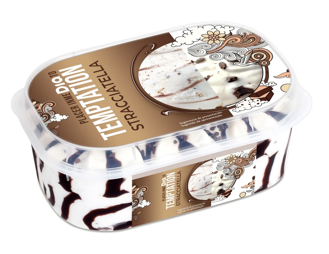 Helado De Stracciatella Temptation De Dia Tarrina 525 G