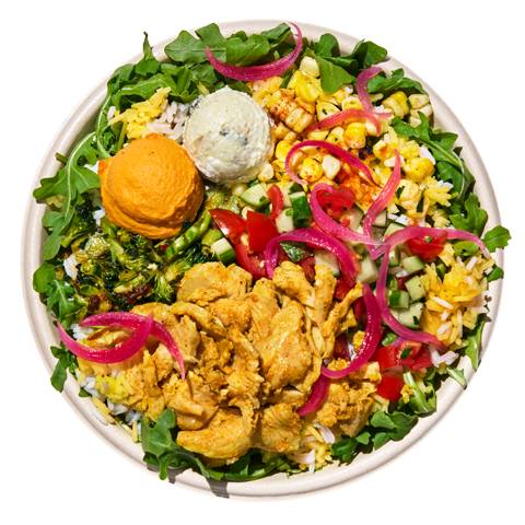 Garlicky Chicken Shawarma Bowl