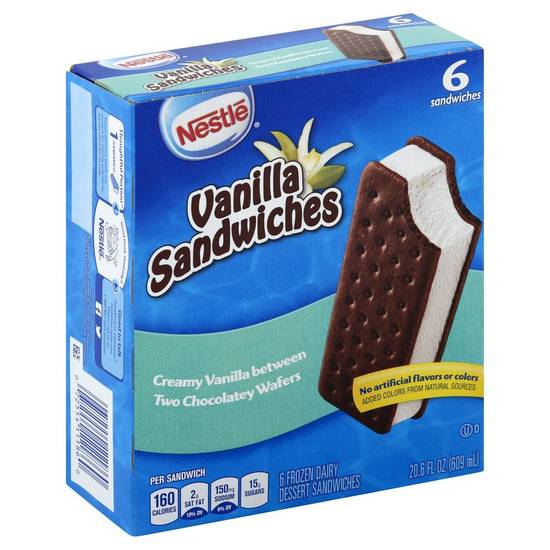 Nestle Vanilla Ice Cream Sandwiches (6 ct)