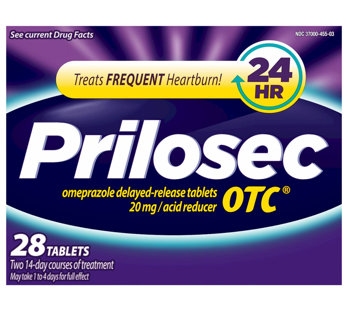 Prilosec OTC Omeprazole Delayed Release Acid Reducer Tablets (28 ct)