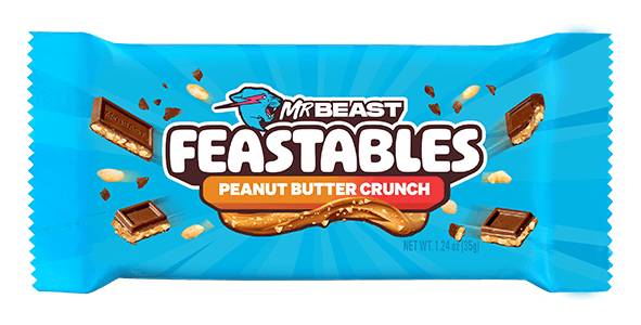 Feastables MrBeast Peanut Butter Crunch Bar 1.24oz