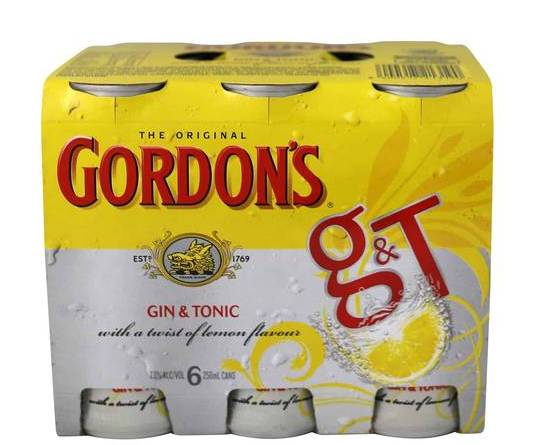 Gordons Gin Tonic Cans 375ml (6 Pack)