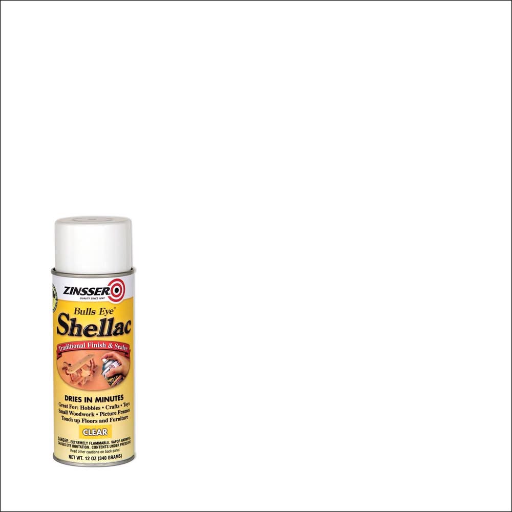 Zinsser Bulls Eye Semi-Gloss Clear Shellac-Based Shellac Finish And Sealer 12 Oz