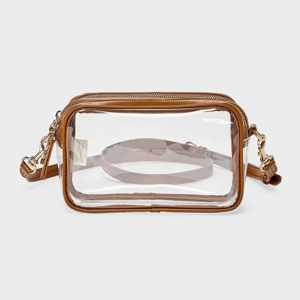 Universal Thread Double Zip Camera Crossbody Bag, Clear
