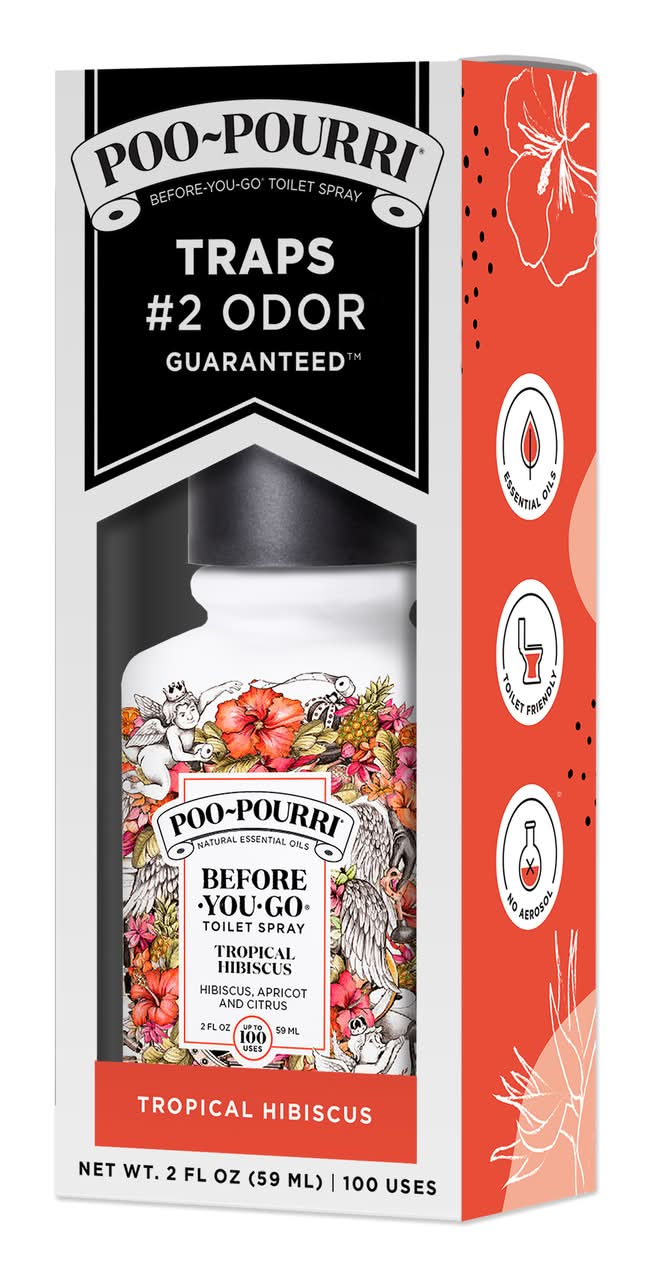 Poo-Pourri Tropical Hibiscus Scent Odor Eliminator 2 Oz Liquid