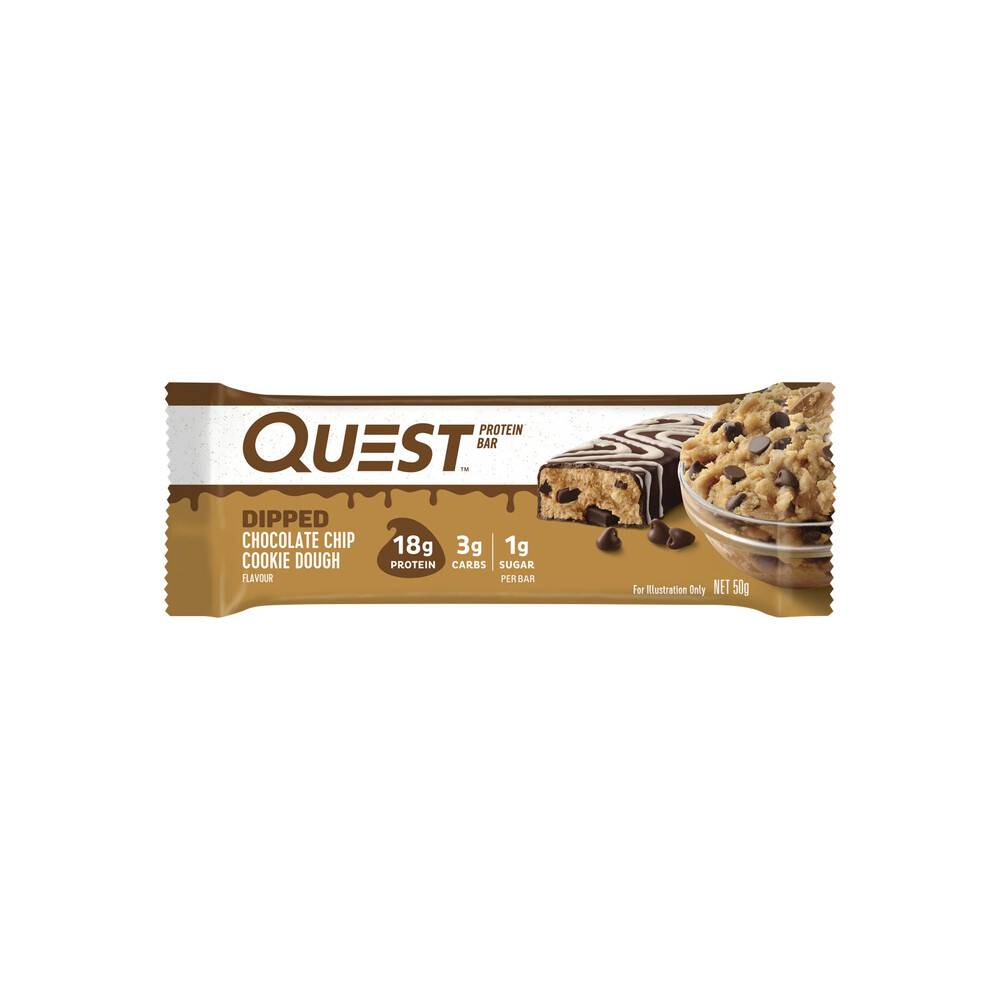 Quest Dipped Chocolate Chip Cookie Dough Protein Bar