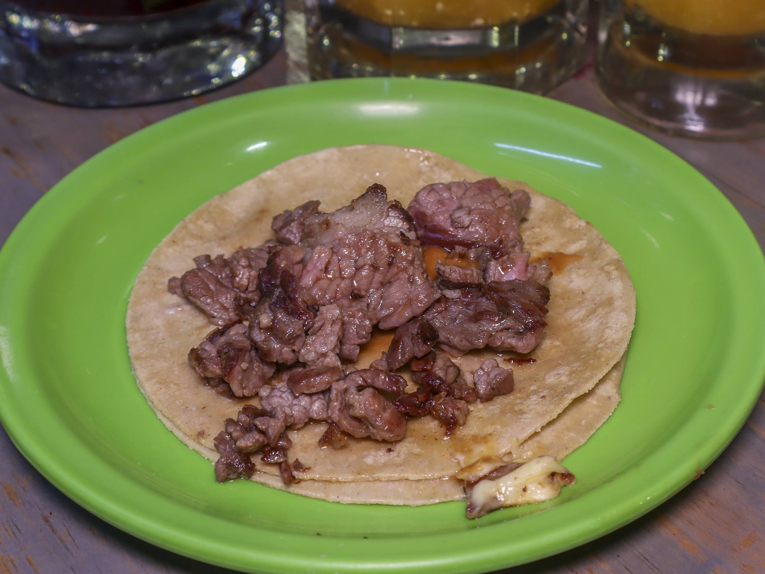 Taco trompo de sirlon