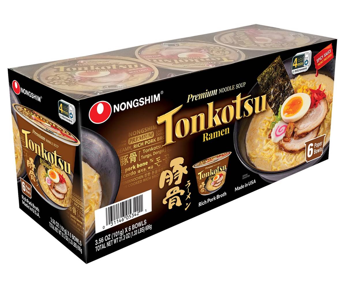 Nongshim Tonkotsu Ramen / Nongshim Tonkotsu Ramen, 6-Count