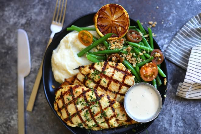 Lemon Chicken Dinner