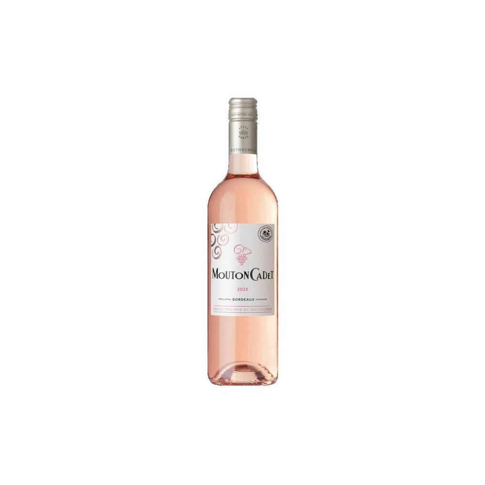 Vin Rosé A.O.P Bordeaux MOUTON CADET - la bouteille de 75cL