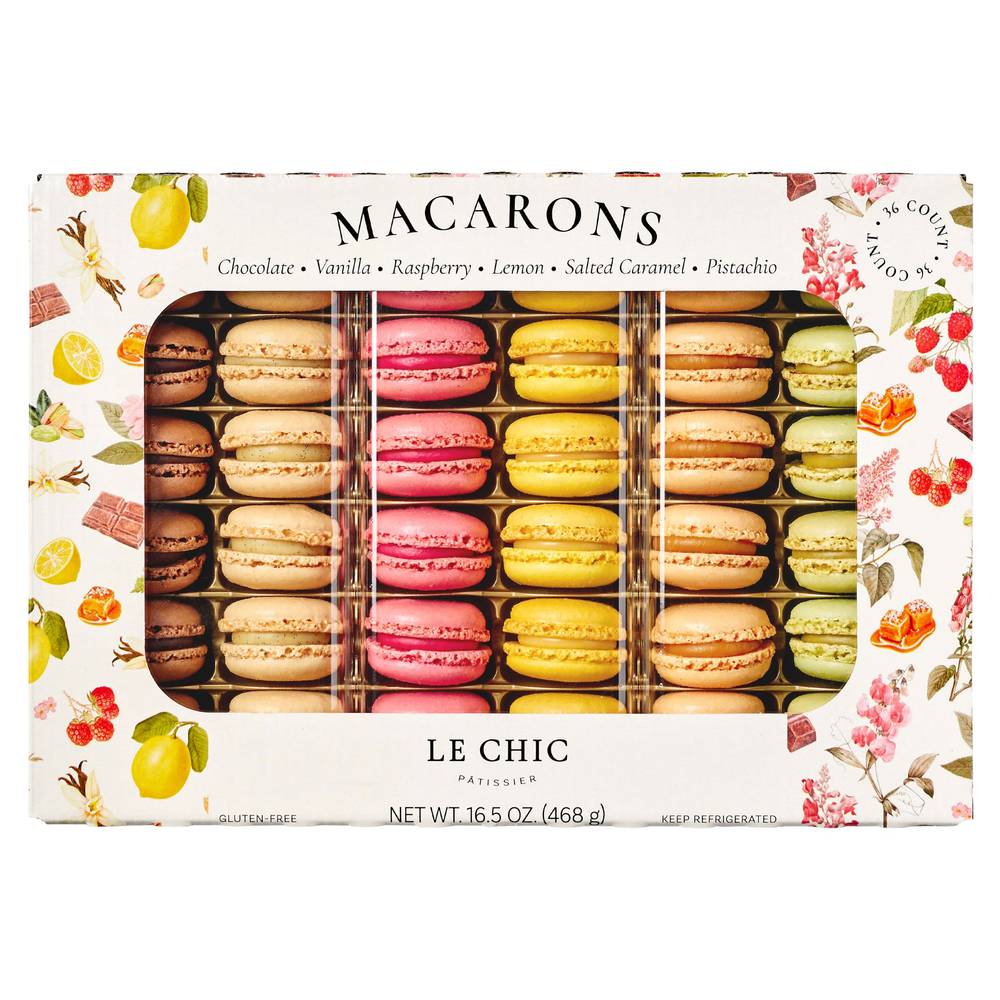Le Chic Patissier Macarons Variety, 16.5 oz