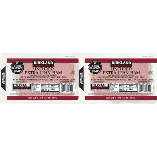 Kirkland Signature Extra Lean Sliced Ham (3 lbs)